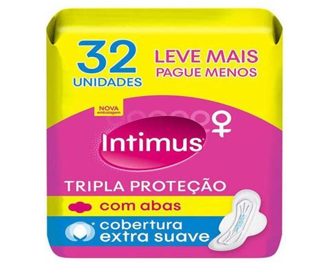 Absorvente Intimus Tripla Proteção Extra Suave Cabas Absorvente Magazine Luiza