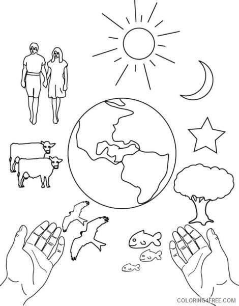 Gods Creation Coloring Pages - Coloring Home
