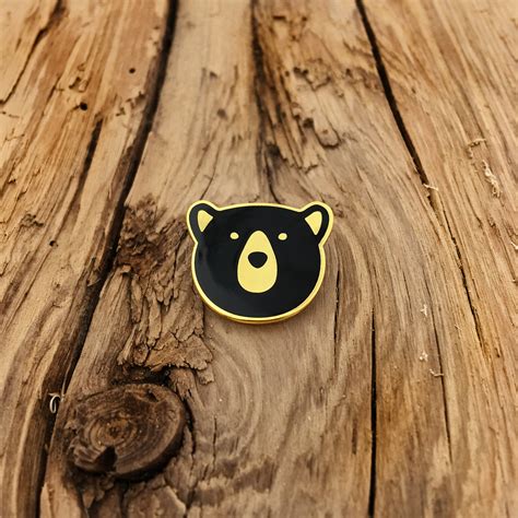 Bear Hard Enamel Lapel Pin Badge Brooch Pin Animal Etsy