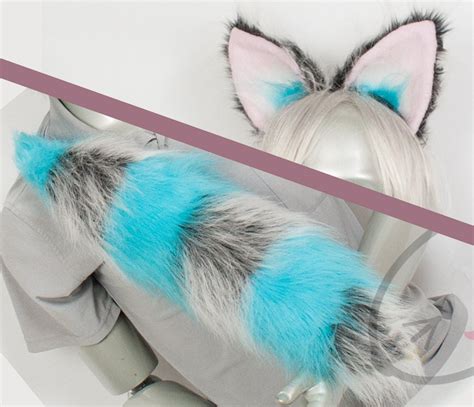 Fluffy Cheshire Cat Ear And Tail Set Cosplay By Lemonbrat On Etsy