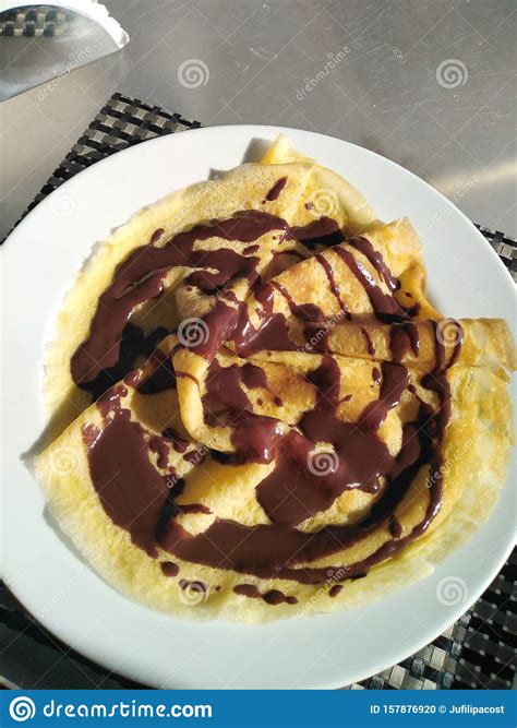 Chocolate Pancake Stock Photo Image Of Chocolate Great 157876920