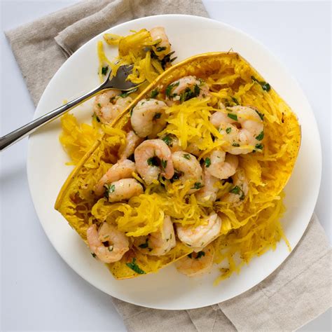Mealime Shrimp Scampi With Spaghetti Squash