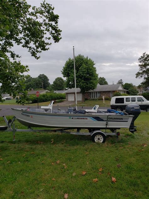 Grumman 16 Aluminum Fishing Boat 25hp 4 Stroke For Sale In Levittown