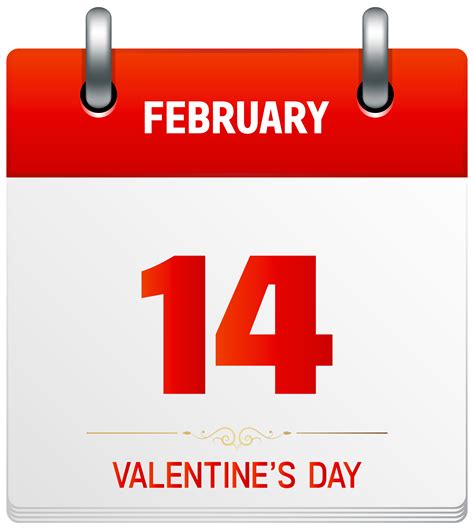 If you like, you can download pictures in icon format or directly in png image format. Valentine's Day Calendar Transparent PNG Clip Art Image ...