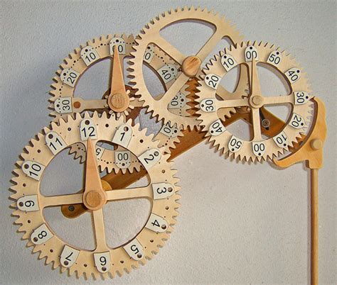 Wooden Gear Clock Plans From Hawaii By Clayton Boyer