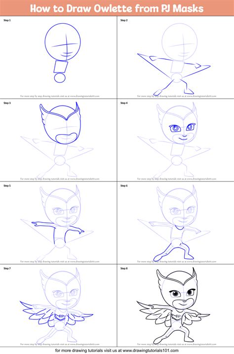 How To Draw Pj Masks Owlette Pj Masks Cartoon Drawing Owlette Gekko