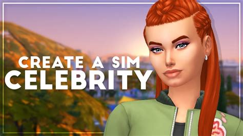 Sims 4 Create A Sim Celebrity Youtube