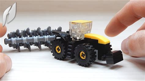 How To Build Small Lego Jcb Fastrac 8000 Tractor With Reversible Plow