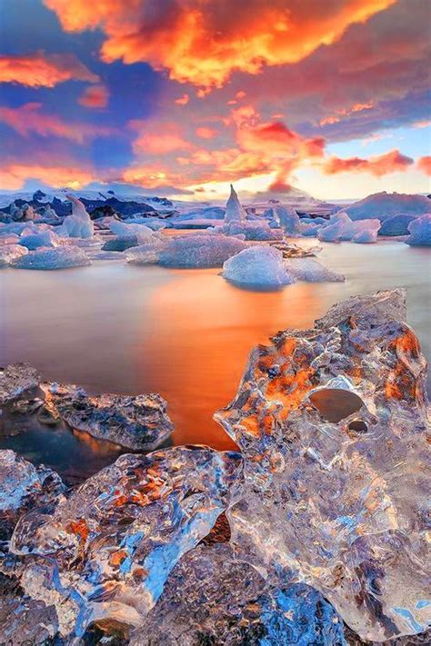 Fire And Ice Sunrise Beautiful Amazing We Live In A