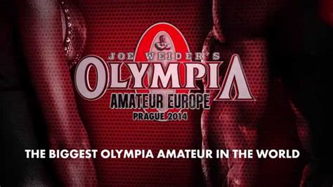 Categories Of Olympia Amateur Europe Youtube