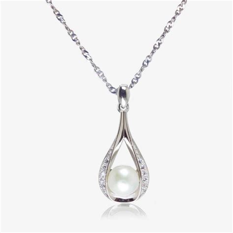 The Suzette Sterling Silver Cultured Freshwater Pearl Necklace At Warren James