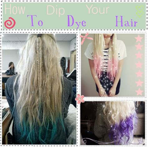 How To Dip Dye Your Hair By Tips Like No Other Liked On Polyvore Hair Dye Dyed Hair