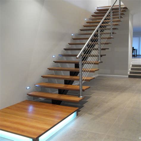 Their visual presence is an architectural statement. China Factory Steel Wood Modern Style Straight Staircase ...