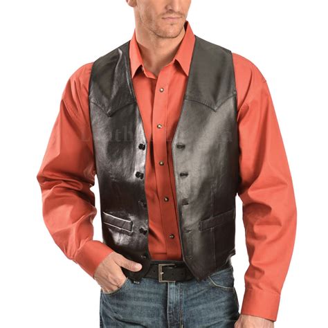 Classic Style Lamb Leather Vest