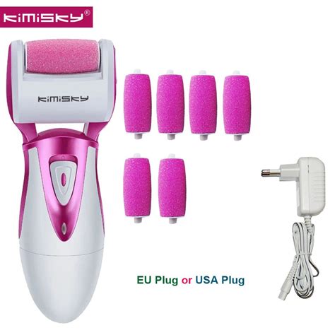 Kimisky Red Smooth Electric Foot Care Tool Pedicure Tools Foot File
