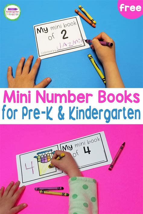 Printable Number Mini Books For Pre K And Kindergarten Kindergarten