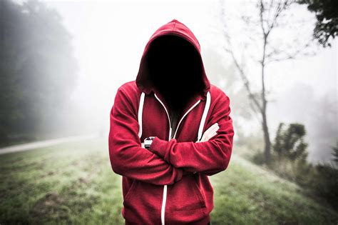 Creepy Man Without A Face In A Hoodie Free Stock Photo Picjumbo