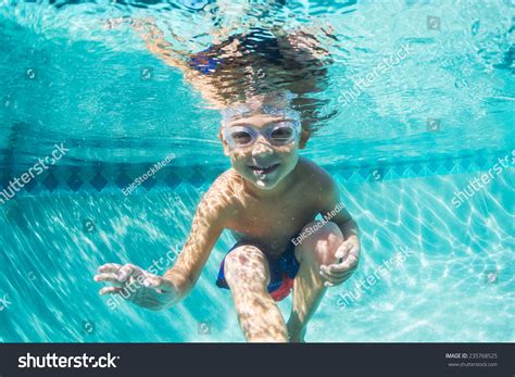 Underwater Young Boy Fun Swimming Pool Stock Photo 235768525 Shutterstock