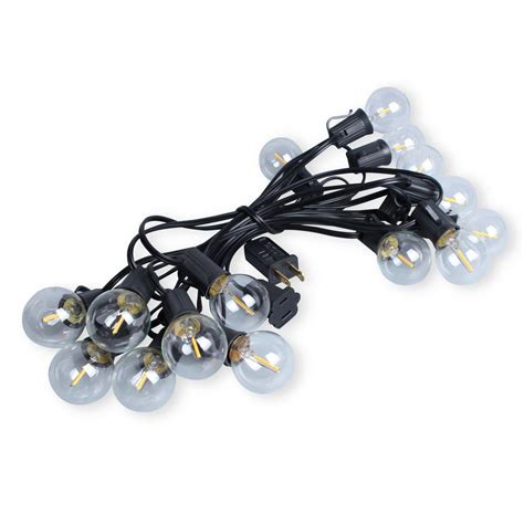 Ledpax Technology Indoor And Outdoor 100 Ft Black Warm White Led Plug