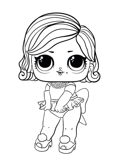 Coloring Pages Lol Omg Lol Omg Groovy Babe Coloring Page In 2020