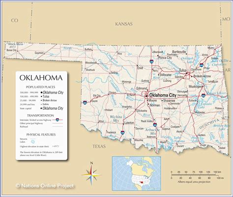 Map Of Texas Oklahoma Border Secretmuseum