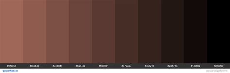 Shades Xkcd Color Pinkish Brown B17261 Hex Colors Palette Colorswall