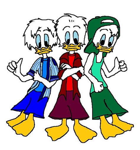 Quack Pack Huey Dewey and Louie Duck Mickey and friends fã Art fanpop