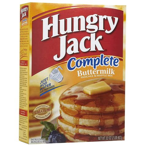 Hungry Jack Complete Buttermilk Pancake And Waffle Mix 32 Oz 2 Lb Pack Of 2