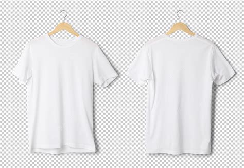 Premium Psd White T Shirt Mockup Hanging Realistic Template