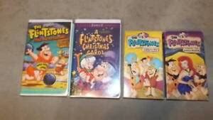 THE FLINTSTONES Lot VHS Videos Hanna Barbera Hollyrock Fearless Fred Christmas EBay