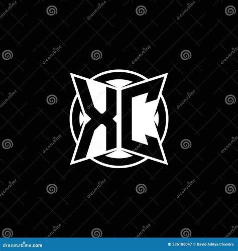 Xc Logo Monogram Design Template Stock Vector Illustration Of