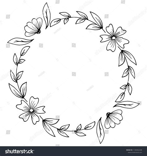 Black Hand Drawn Line Side Wedding Decoration With Enclosed Round Lily