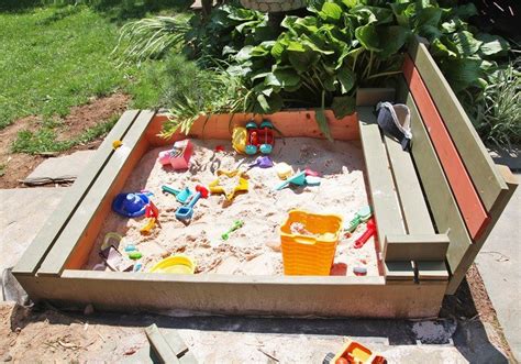 Wonderful Diy Sandbox With Cover The Owner Builder Network
