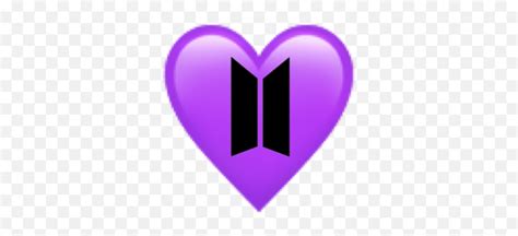 Bts Btsheart Emoji Emojiiphone Heart Bts Purple Heart Emojis Free Transparent Emoji