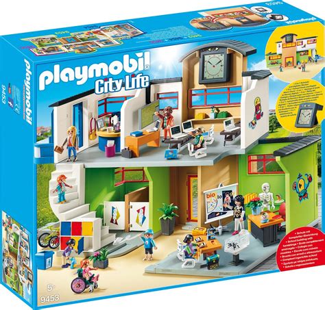 Playmobil City Life 9453 Große Schule Familienspiel Und