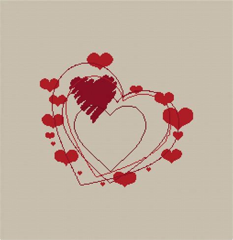 Free cross stitch patterns tagged with: Cross stitch pattern VALENTINE valentinevalentine's