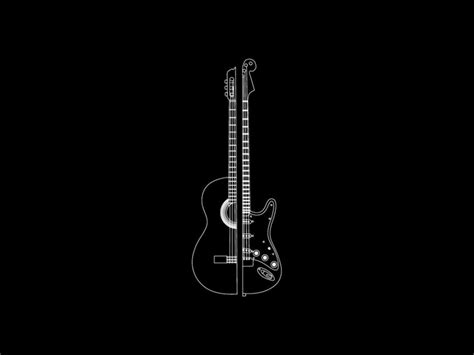 Black Guitar Hd Wallpapers Wallpaper Cave