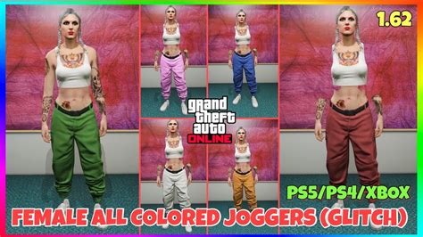 Gta 5 Online All Female Joggers How To Get All Colored Joggers For