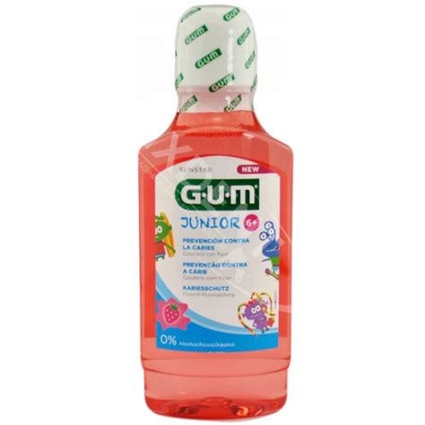 Gum Junior 6 Mouthwash 300ml Mixdent