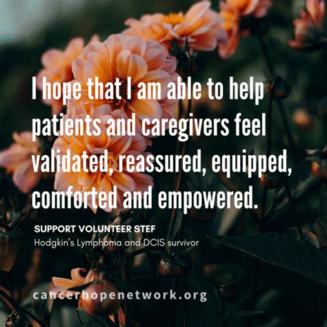 Become A Caregiver Volunteer Cancer Hope Network