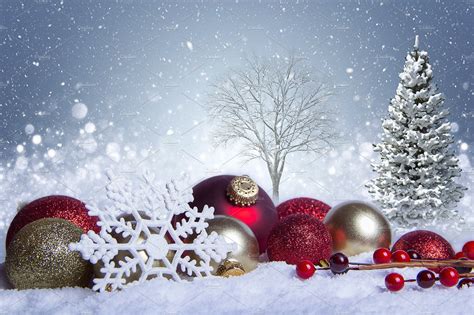 White Christmas Scene High Quality Holiday Stock Photos ~ Creative Market