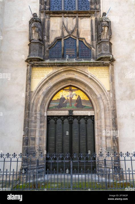 Wittenberg Castle Church Door High Resolution Stock Photography And