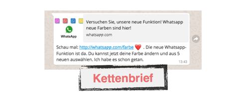 Fast jeder hat vermutlich schon einmal einen kettenbrief in whatsapp erhalten. WhatsApp: Kettenbrief informiert über neue Funktion - 5 ...