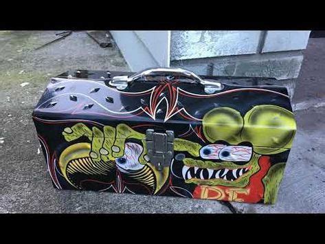 Rat Fink Hand Painted Airbrushed Hot Rat Rod Art Tool Box For Sale