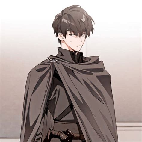 An Anime Character With Black Hair Wearing A Cape And Standing In Front