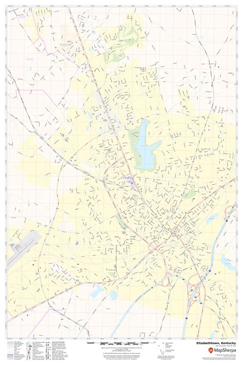 Elizabethtown Map Louisiana