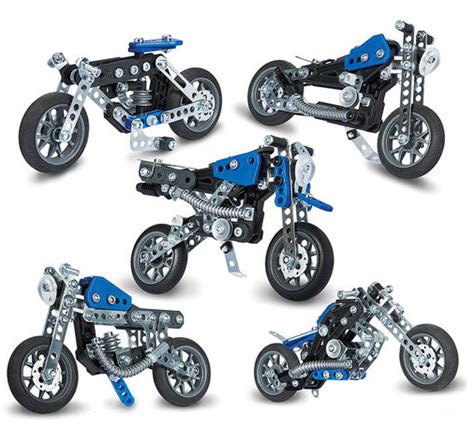 Meccano 5 In 1 Motorcycle Set Review My Three And Me