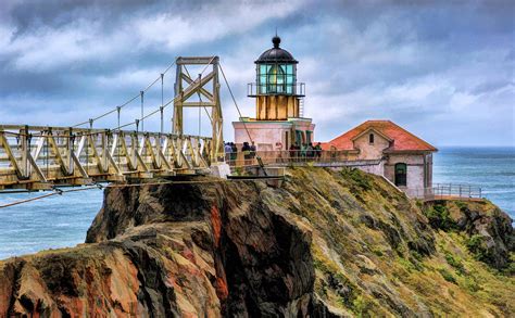 Point Bonita Lighthouse Painting By Christopher Arndt