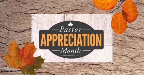 October Is Pastor Appreciation Month Joy Lutheran Church