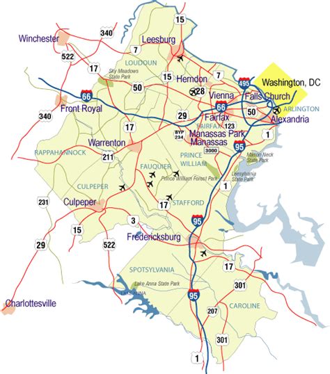 Northern Virginia Map